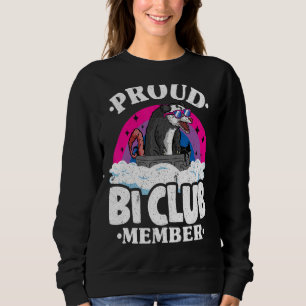 Sudadera Orgulloso socio del Club Bi Opossum Bisexual Bande