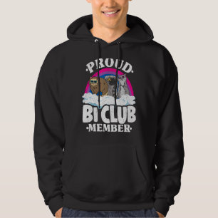 Sudadera Orgulloso socio del Club Bi Opossum Raccoon Bisexu