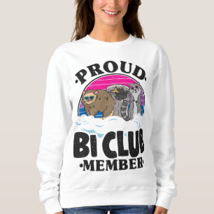 Sudadera Orgulloso socio del Club Bi Opossum Raccoon Bisexu