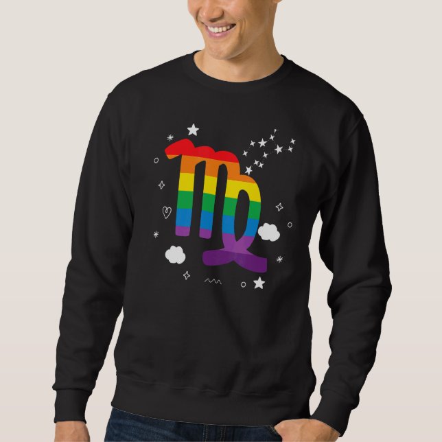 Sudadera Orgulloso Virgo Astrología Zodiac Rótulo Horoscopi (Anverso)