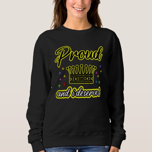Sudadera Orgulloso y me merezco (Anverso)