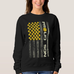 Sudadera Orgullosos hombres banderas norteamericanas deport
