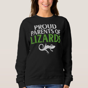 Sudadera Orgullosos Padres De Lizards Pareja Guardián De Re