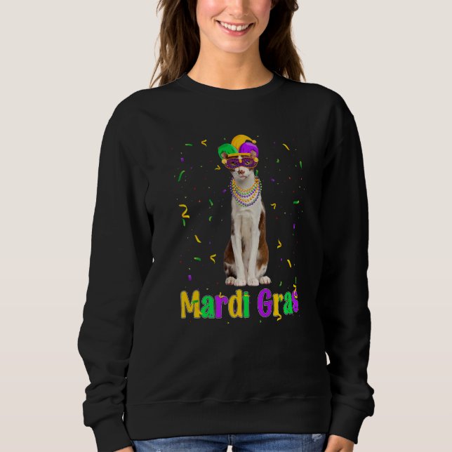 Sudadera Oriental Cat Mardi Gras Meowdi Gras Kitten Mask (Anverso)