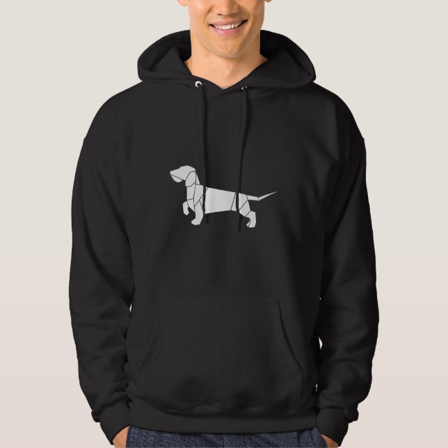 Sudadera Origami Dachshund Wire Haired Dachshund (Anverso)