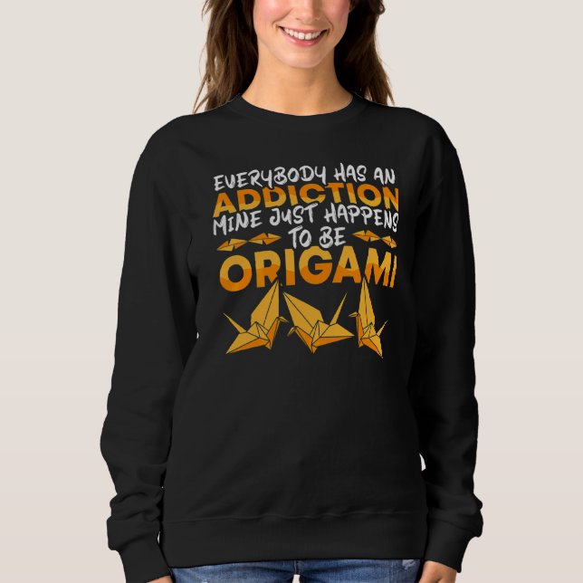Sudadera Origami es mi adicción Origami Master Paper Foldi (Anverso)