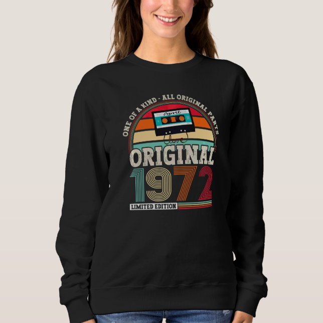 Sudadera Original 1972 50º Cumpleaños Para Hombres Y Mujere (Anverso)