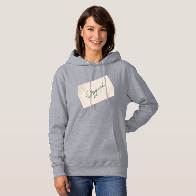 Sudadera Original 1 Grey Women's Pullover Hoodie  (Anverso completo)
