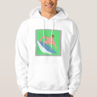 Sudadera Original Watercolor Surf Print Sweatshirt