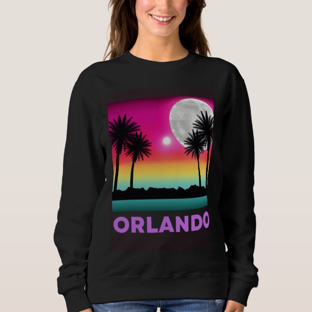 Sudadera Orlando Florida Beach Retro Vacation (Anverso)