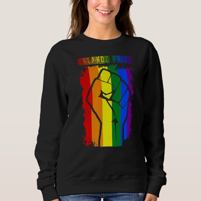 Sudadera Orlando Florida Lgbt Pride Mes Lgbtq Rainbow Fla (Anverso)