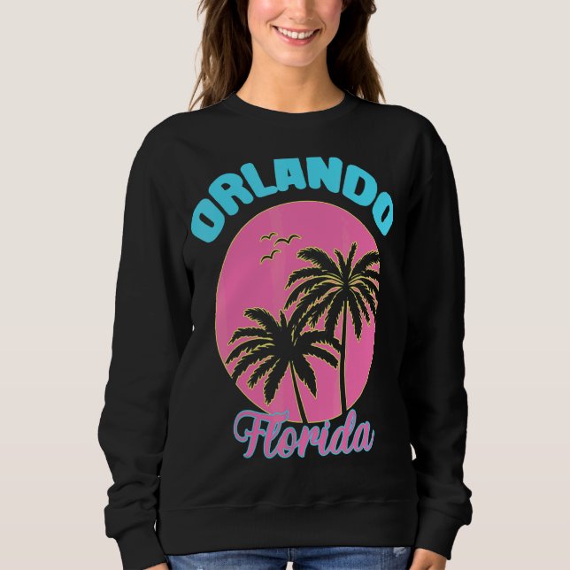Sudadera Orlando Florida Summer Beach Trip Palm Tree Friend (Anverso)