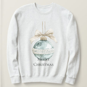 Sudadera Ornamento de arco blanco azul de moda