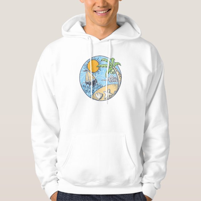 Sudadera Ornamento de verano (Anverso)