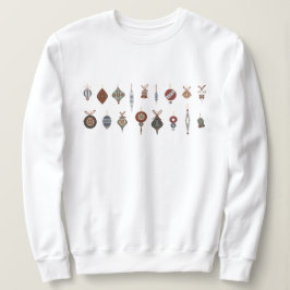 Sudadera Ornamentos Vintage Merry Christmas