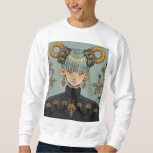 Sudadera Ornate Steampunk Fantasy Anime Chica