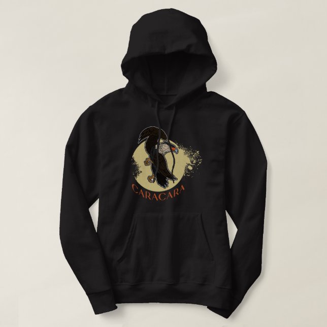 Sudadera Ornitólogo biólogo de aves de caracara curado (Diseño del anverso)