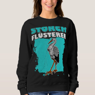 Sudadera Ornitólogo biólogo de aves de cigüeña Birdwatching