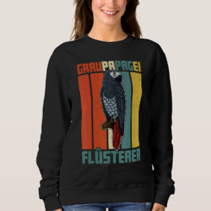 Sudadera Ornitólogo biólogo de loros grises africano Birdw