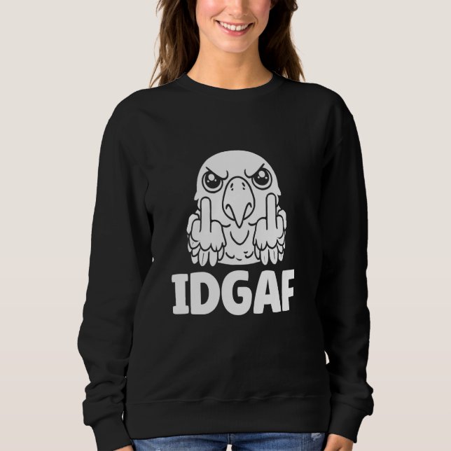 Sudadera Ornitólogo de loro - Idgaf de pájaro exótico (Anverso)