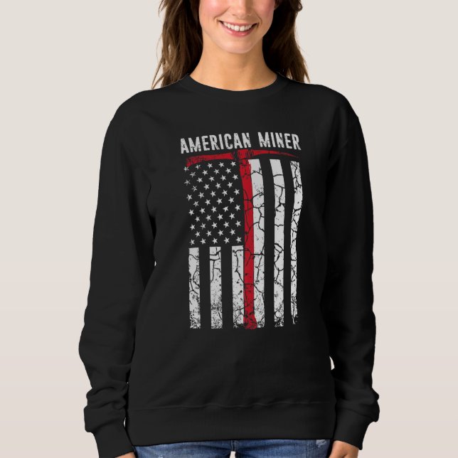 Sudadera Oro americano de carbón minero (Anverso)