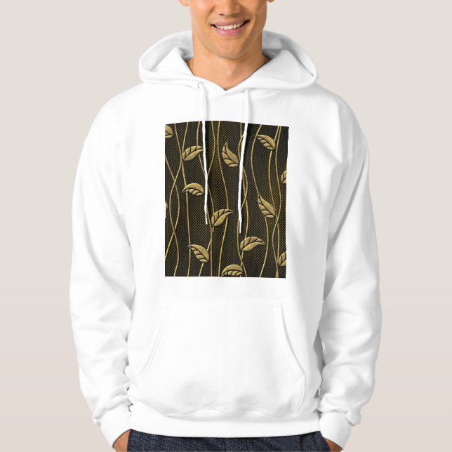 Sudadera Oro y negro: deja textura 3D. (Anverso)