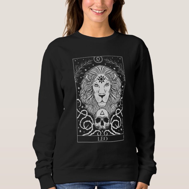 Sudadera Oroscopio Leo Y Símbolo Zodiaco (Anverso)