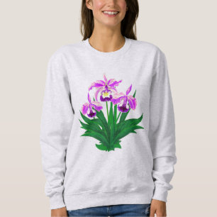 Sudadera Orquídeas silvestres - Orquídeas y follaje púrpura