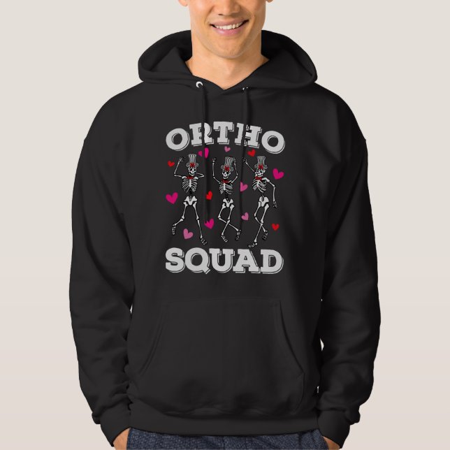 Sudadera Ortho Squad Dancing Skeleton Valentine Men (Anverso)