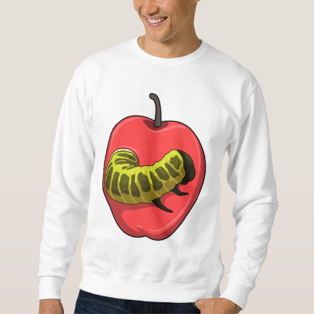 Sudadera oruga con Apple (Anverso)