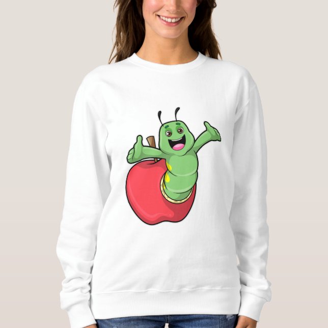 Sudadera oruga con Apple (Anverso)