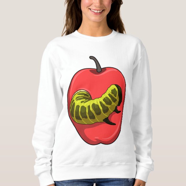 Sudadera oruga con Apple (Anverso)