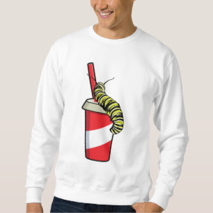 Sudadera oruga con bebida