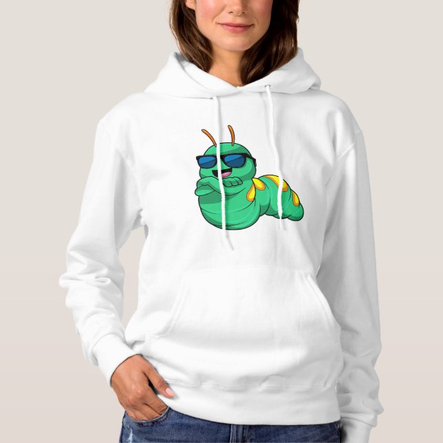 Sudadera oruga con gafas de sol (Anverso)
