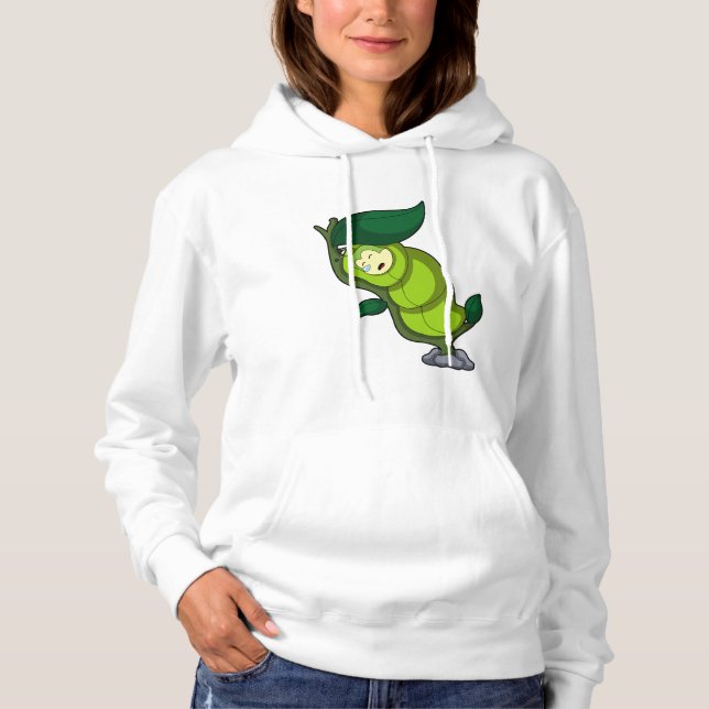 Sudadera Oruga en Durmiendo con Hoja (Anverso)