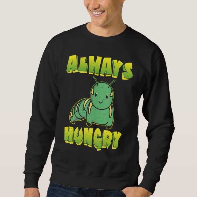 Sudadera Oruga Siempre Hambrienta (Anverso)