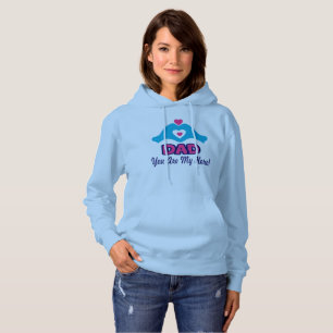 Sudadera Os quiero papá, sos mi héroe clásico Hoodie