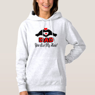 Sudadera Os quiero papá, sos mi héroe clásico Hoodie