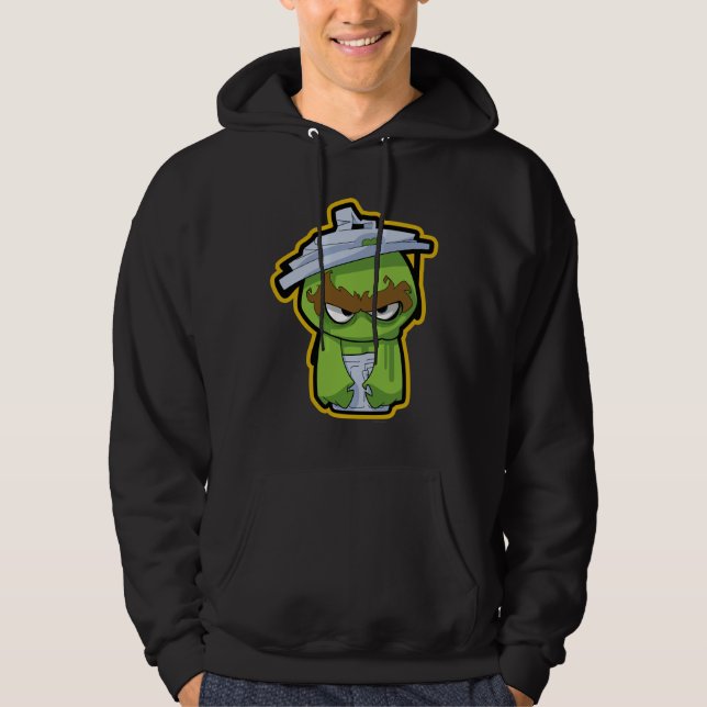 Sudadera Oscar el Grouch Zombie (Anverso)