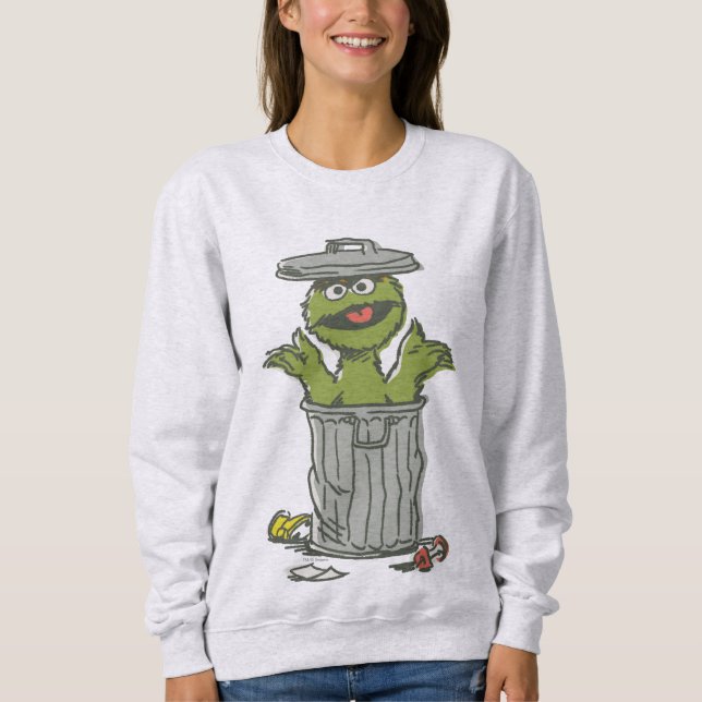Sudadera Oscar el Gruñón Vintage (Anverso)