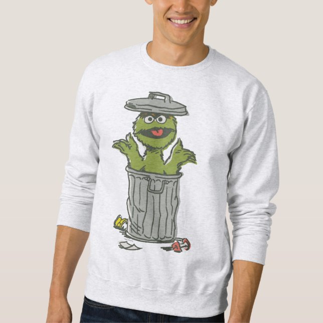 Sudadera Oscar el Gruñón Vintage (Anverso)