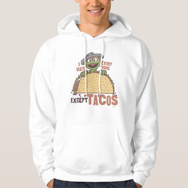 Sudadera Oscar I Odio Todo Excepto Los Tacos (Anverso)
