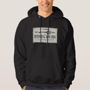 Sudadera Oscuridad Hoddie de la música del banjo