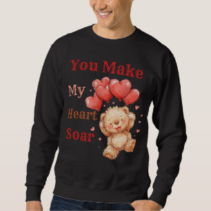 Sudadera Osito de peluche corazón globos