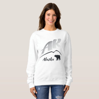 Sudadera Oso (AK) marrón del Kodiak de Alaska - logotipo