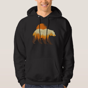 Sudadera Oso animal Naturaleza al aire libre Árboles Vida s