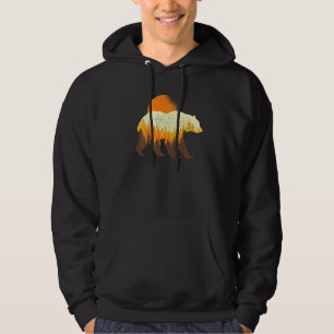 Sudadera Oso animal Naturaleza al aire libre Árboles Vida s