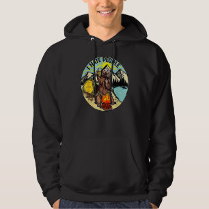 Sudadera Oso Camping Odio A La Gente Adolescente