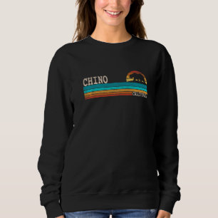 Sudadera Oso Chino Estado California Retro Atardecer