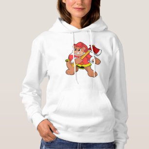 Sudadera Oso como bombero con hacha